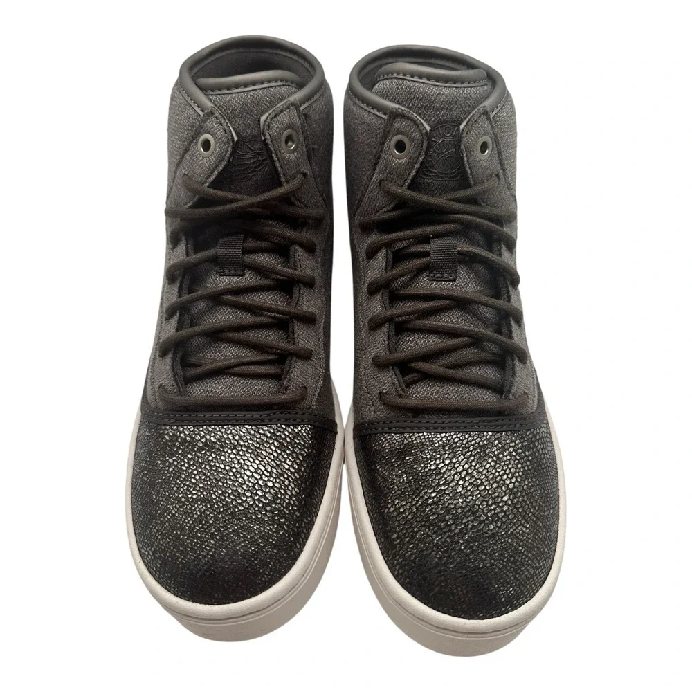 Nike Air Jordan Jasmine Premium GG Shoes YOUTH Size 6.5 Y Grey‎ Black 807711-205